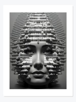 Tablou Armura Mentală alb negru