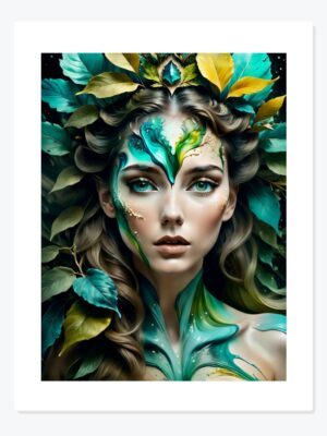 Tablou Fiica Pădurii pentru sufragerie