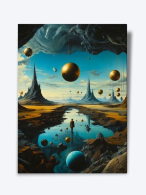 Tablou Worlds within Worlds surealist