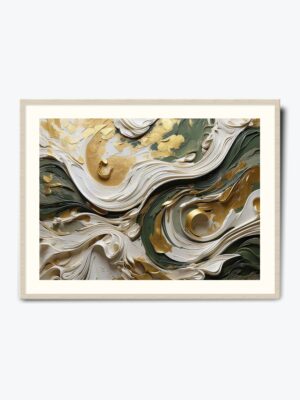 Tablou Ulei de Măsline abstract texturat