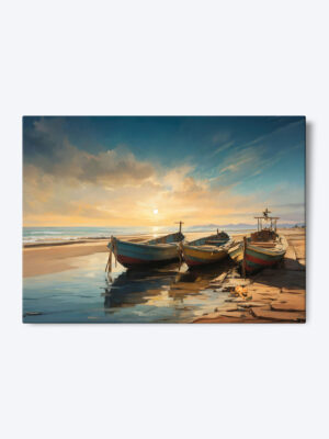 Tablou Bărci pe Mal clasicist