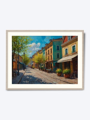 Tablou Primavara in Oras