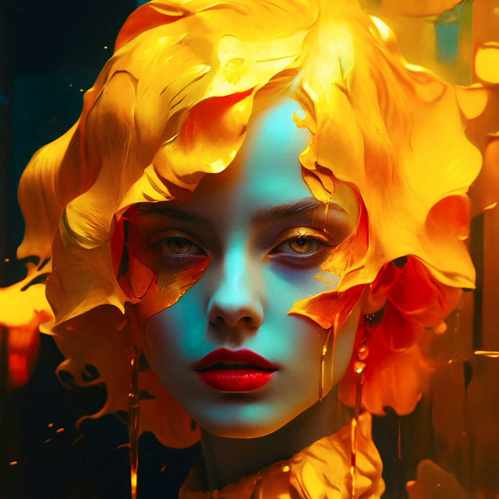 Detaliu tablou Desdemona surrealist