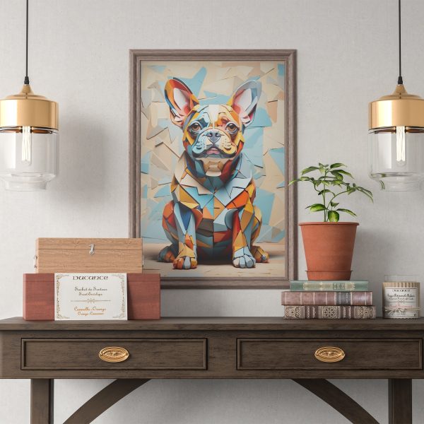 Tablou Pierre the Frenchie cubism